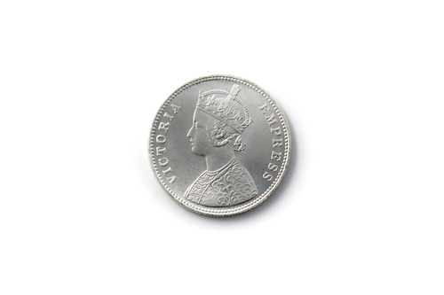 英領インド帝国 1ルピー銀貨 レプリカ