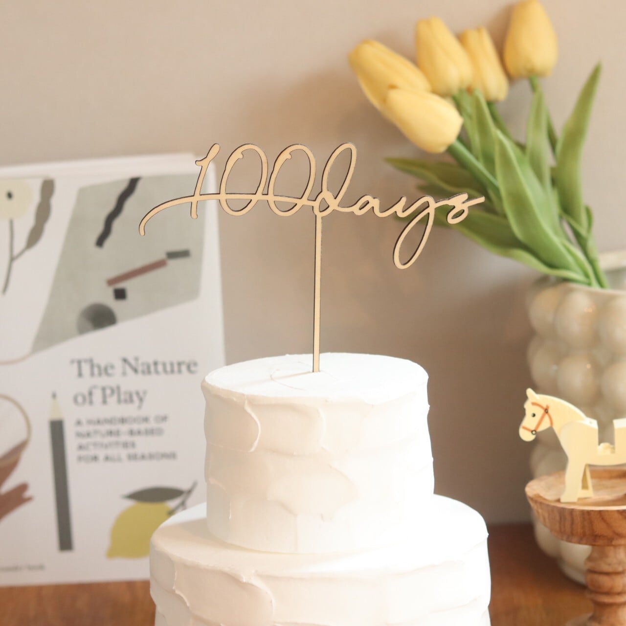 100days, 300days, 1000days cake topper