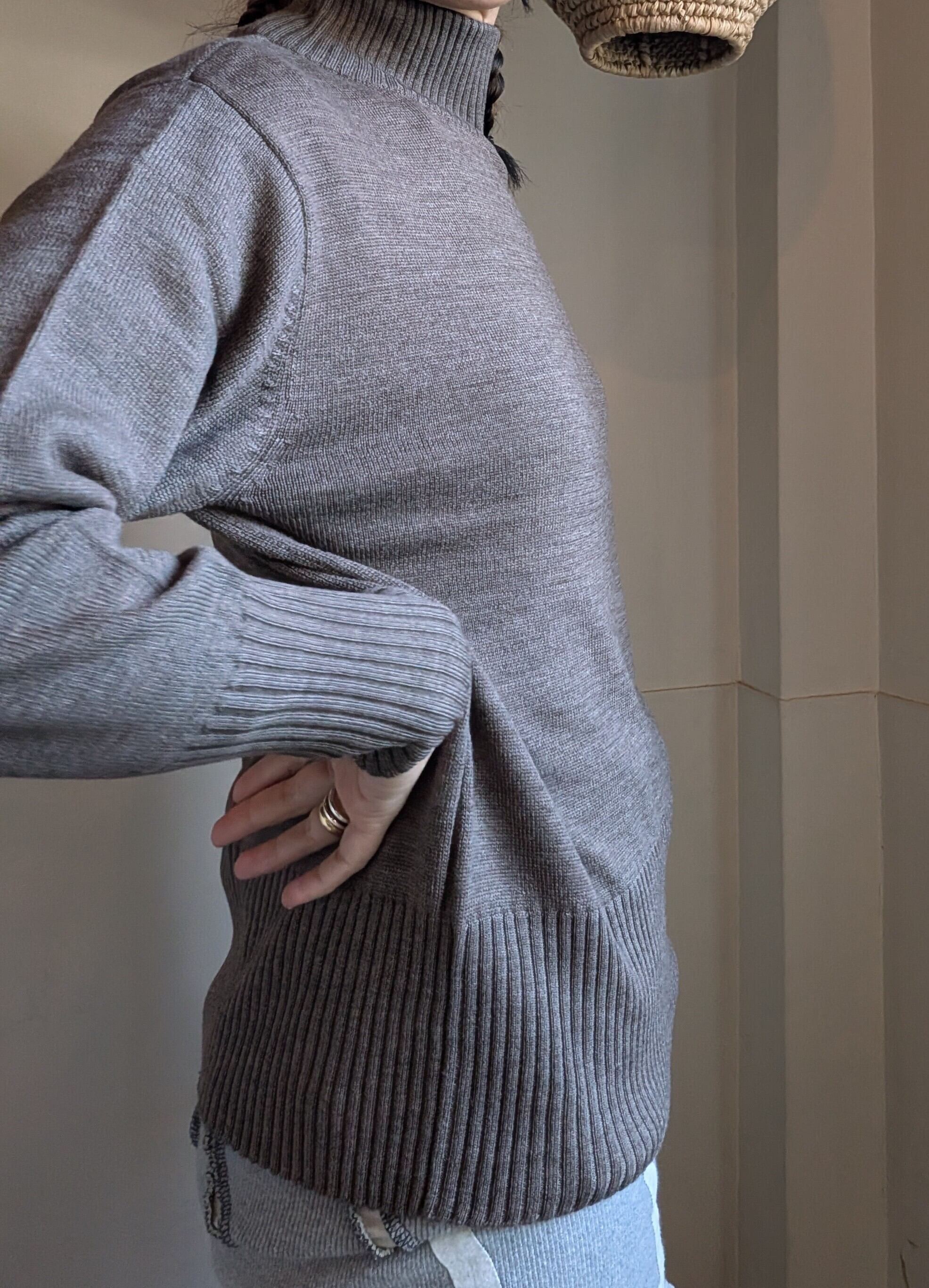 DMにて通販可能です / 毛100%ビエラヤーン / ハイネックプルオーバー