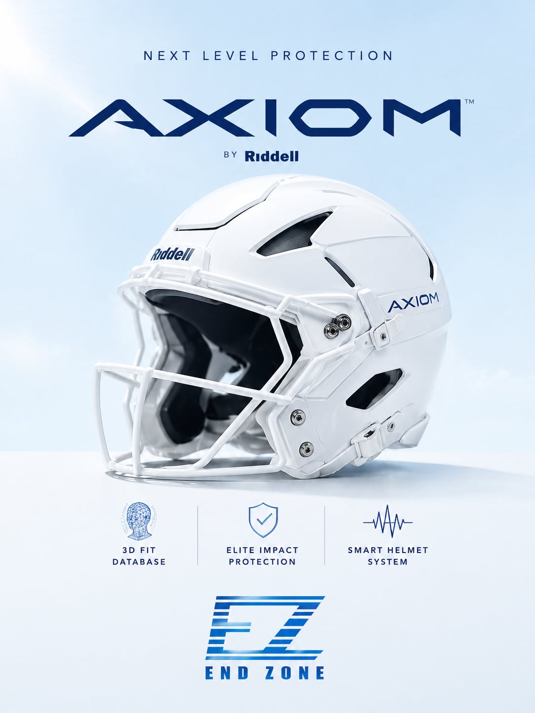 新品】Riddell スピードフレックス チンベルト白 リデル リデル