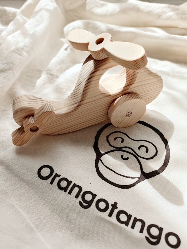Orangotango/Wooden vehicle/パインウッド乗り物おもちゃ