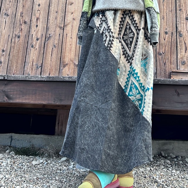 ヤク重ね着スカートB