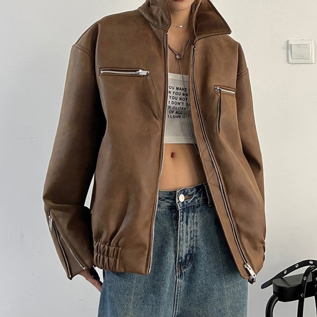 Vintage Brown Jacket［A0084］