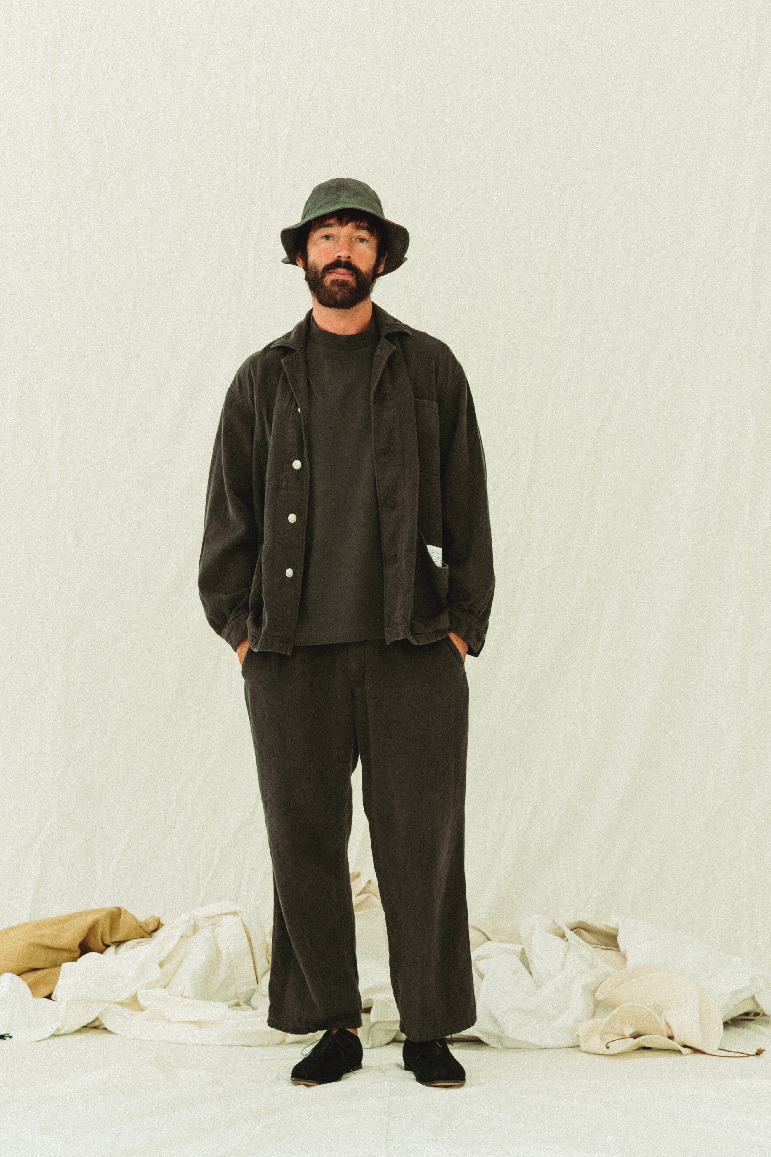 ジャケット・アウター whatisthere linen cotton coverall jaket rennes — Arts & Science | Coverall Linen Jacket in Natural