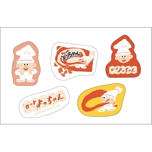 限定 エスシー お菓子×古川紙工 フレークシール カットよっちゃん柄