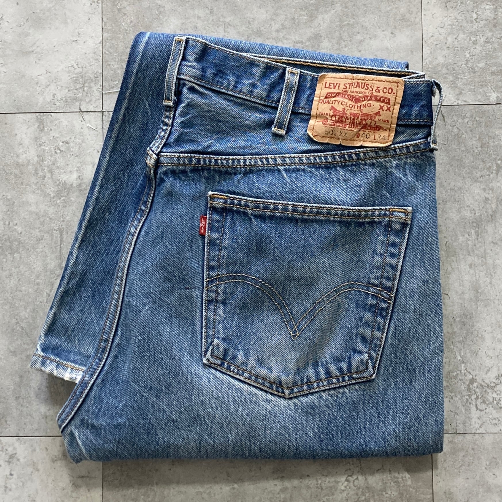 W40 L34】00's Levis 501XX リーバイス 04年製 ボタンフライ ビッグ
