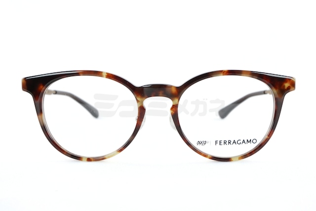 999.9×FERRAGAMO メガネ SF9023 240 コラボモデル アジアンフィット ボストン 眼鏡 オシャレ ブランド フォーナインズ フェラガモ 鯖江 日本製 正規品-2枚目