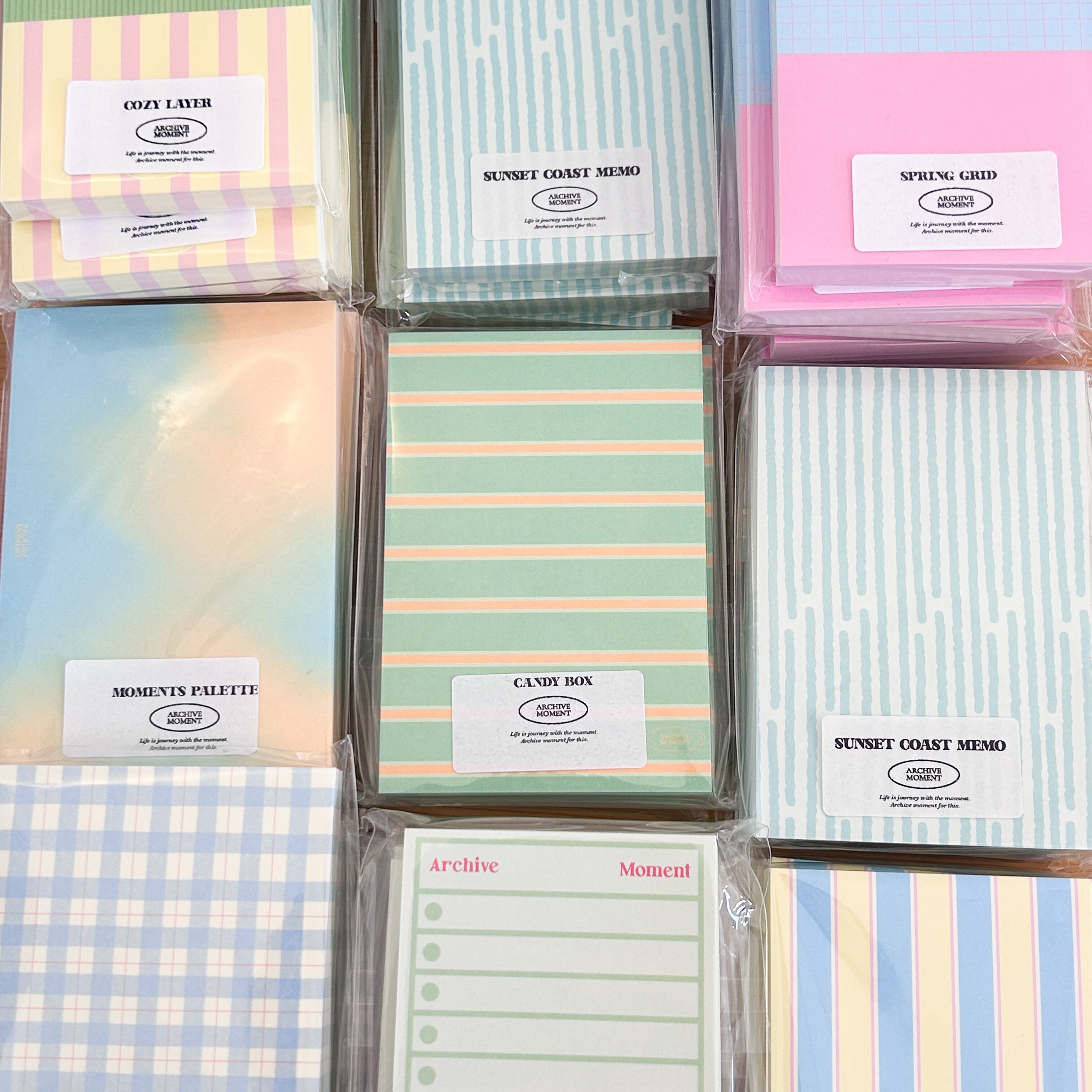 archive moment】メモ帳 Candy Box avocado | 韓国文具・雑貨