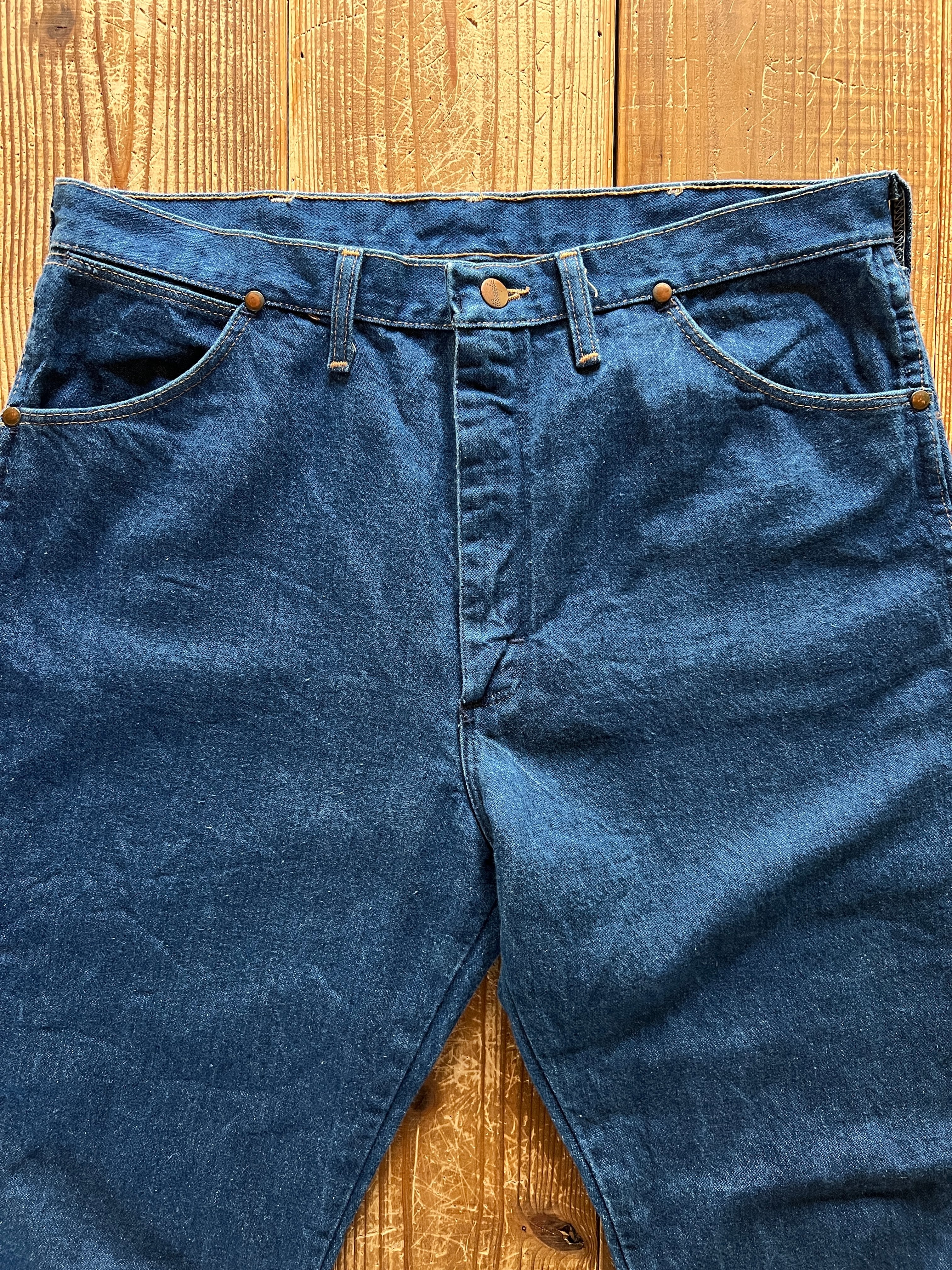 80's〜 Wrangler 13MWZ デニムパンツ 濃紺 表記(36×32) USA製