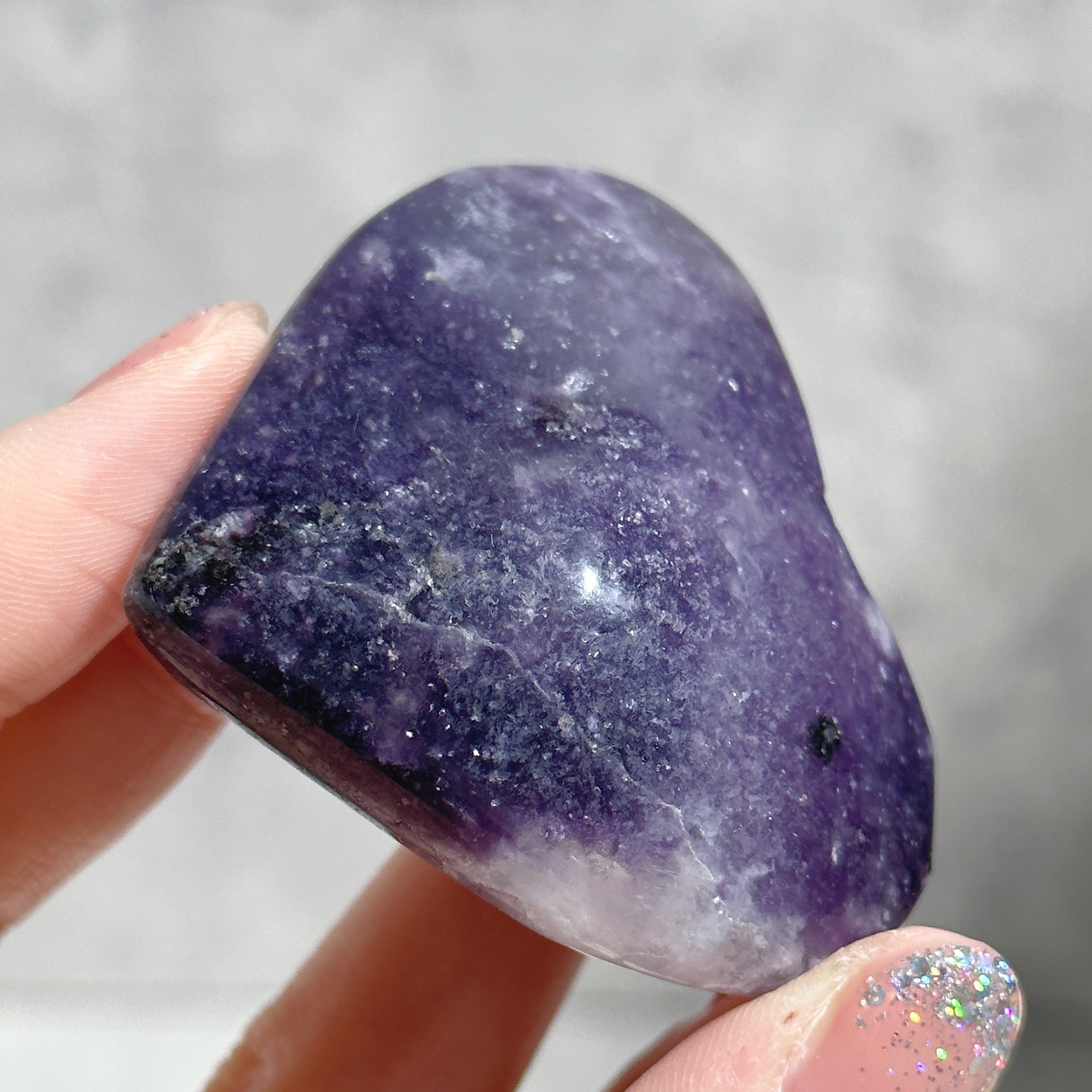 レピドライト ハート22◇Lepidolite◇天然石・鉱物・パワーストーン
