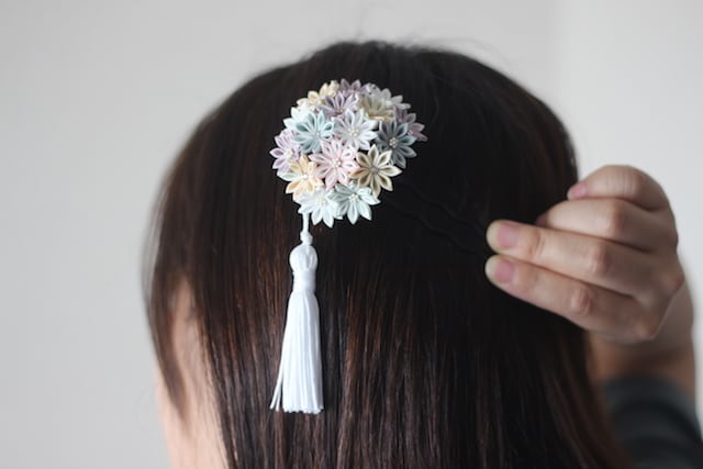 つまみ細工 かんざし