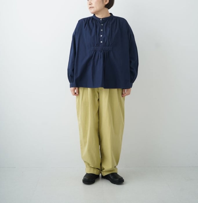 natural laundry（レディース）シャークスキンオックス ギャザー