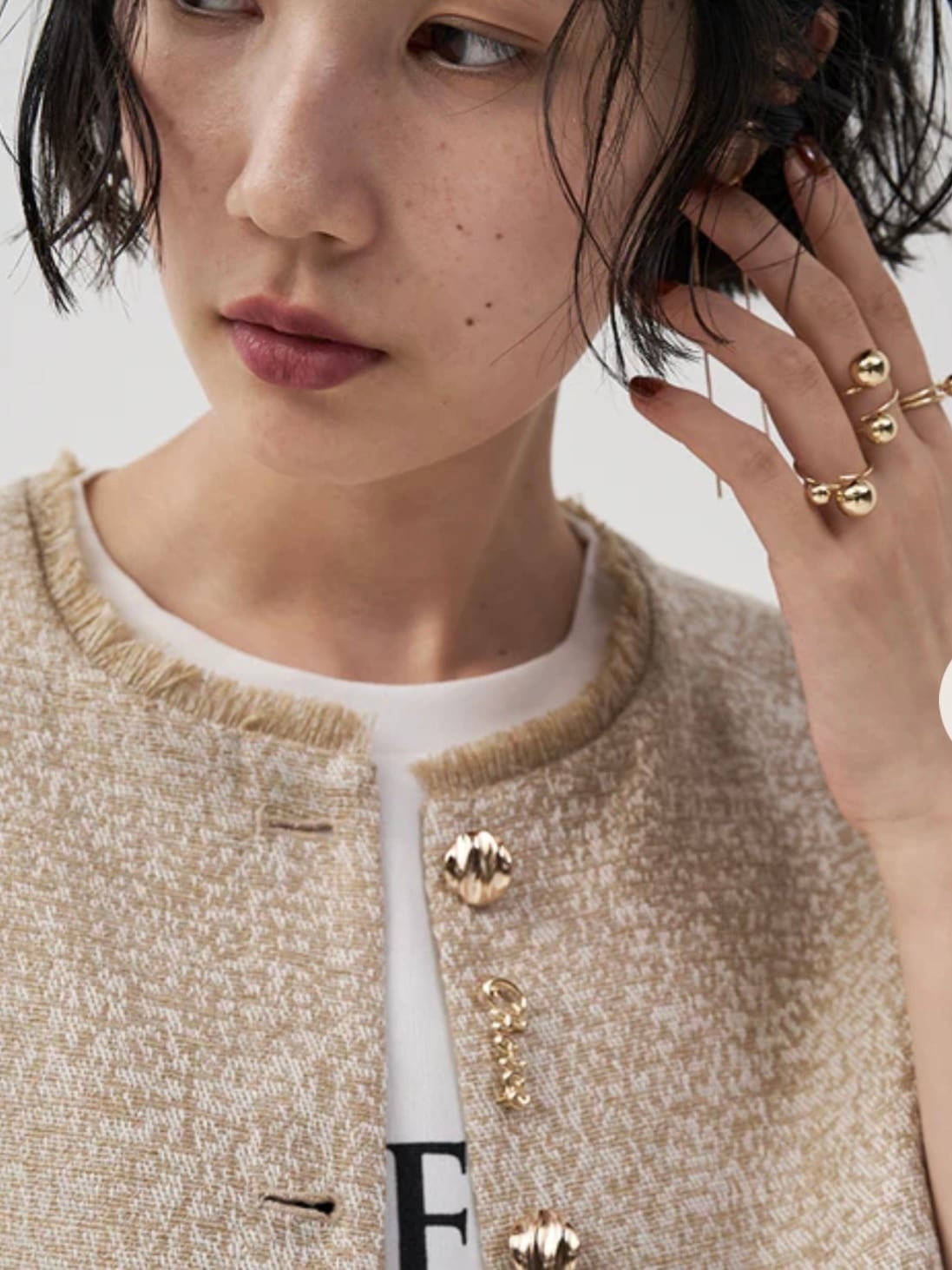 送料無料】 CHIGNON(シニヨン) ロゴブローチセット ゴールド GOLD
