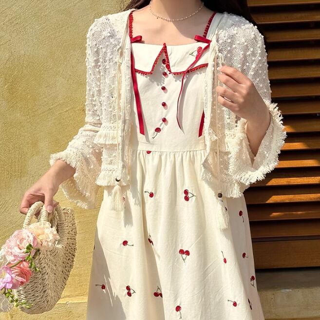 さくらんぼのワンピース　見本 さくらんぼのワンピース見本