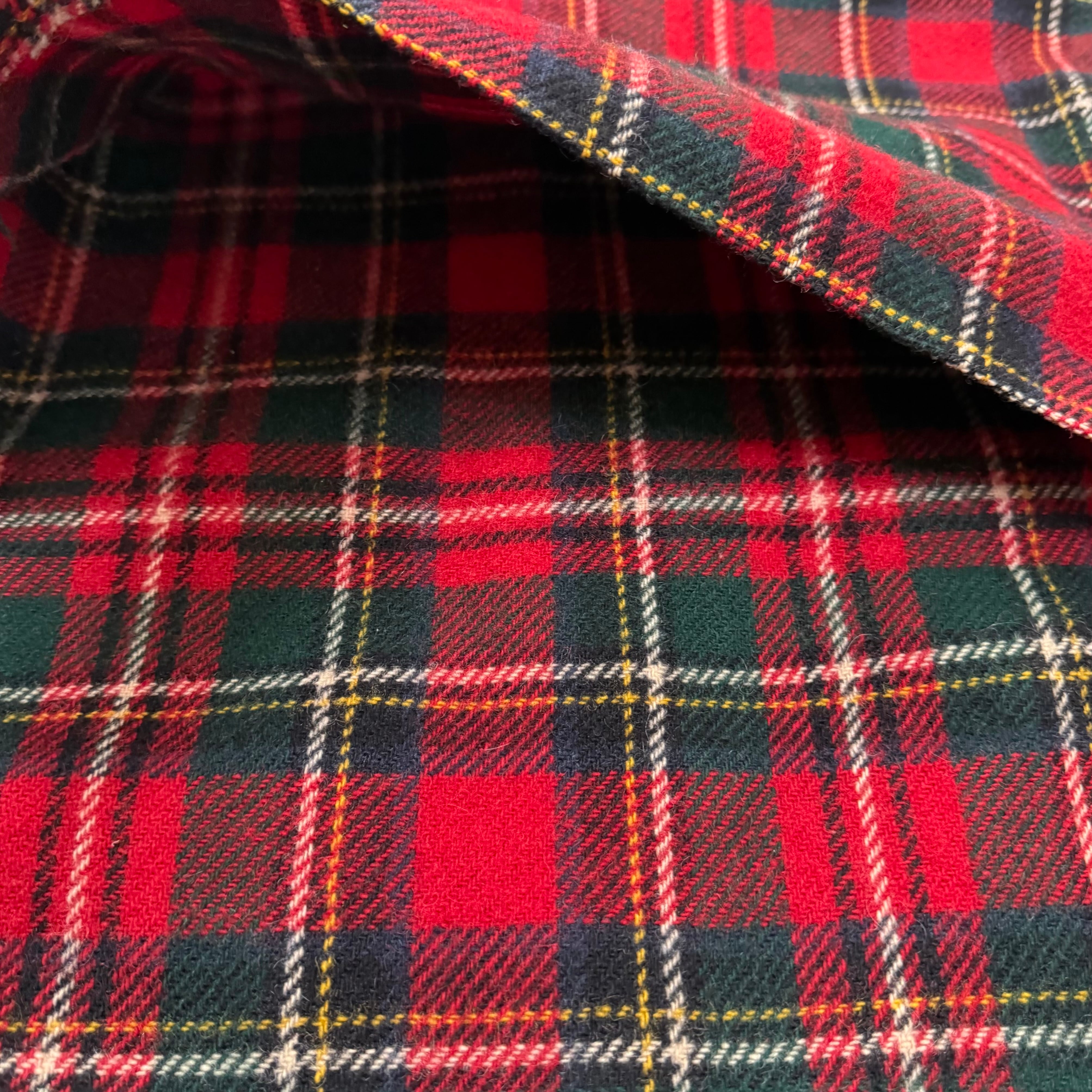 極美品 サイズ36 フルカウント マッキーノジャケット レッドチェック 日本製 JOHNSON WOOLEN MILLS タータンチェック ウール マッキーノジャケット