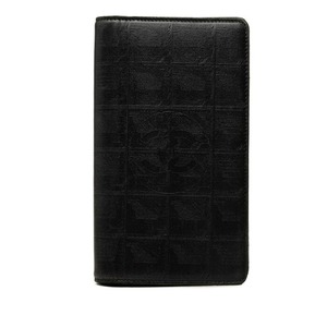 シャネル ココマーク ニュートラベルライン 二つ折り 長財布 A15788 ブラック レザー レディース CHANEL 中古