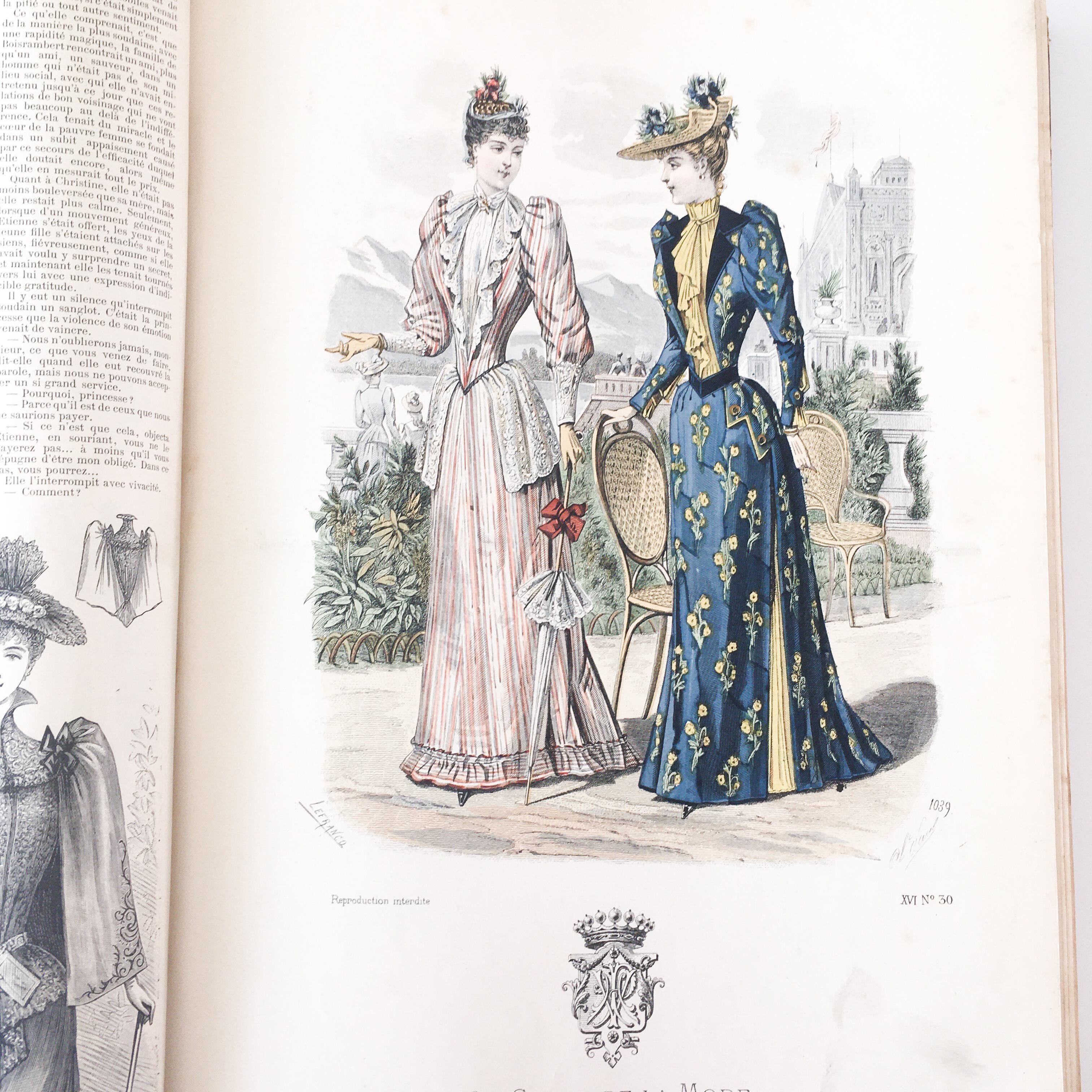 手数料安い 銅版画 フランス 14年 手彩色 アールデコ 西洋服飾図版 パリ アンティーク ファッション イラスト モード紙 婦人 女性 プレート 41葉 洋書 Jasa Org Za