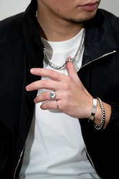 【circle signet ring】 / SILVER