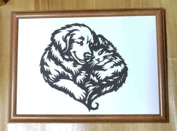切り絵 シーズー 確認用 切り絵 シーズーちゃん | Miyu工房 Paper Cutting