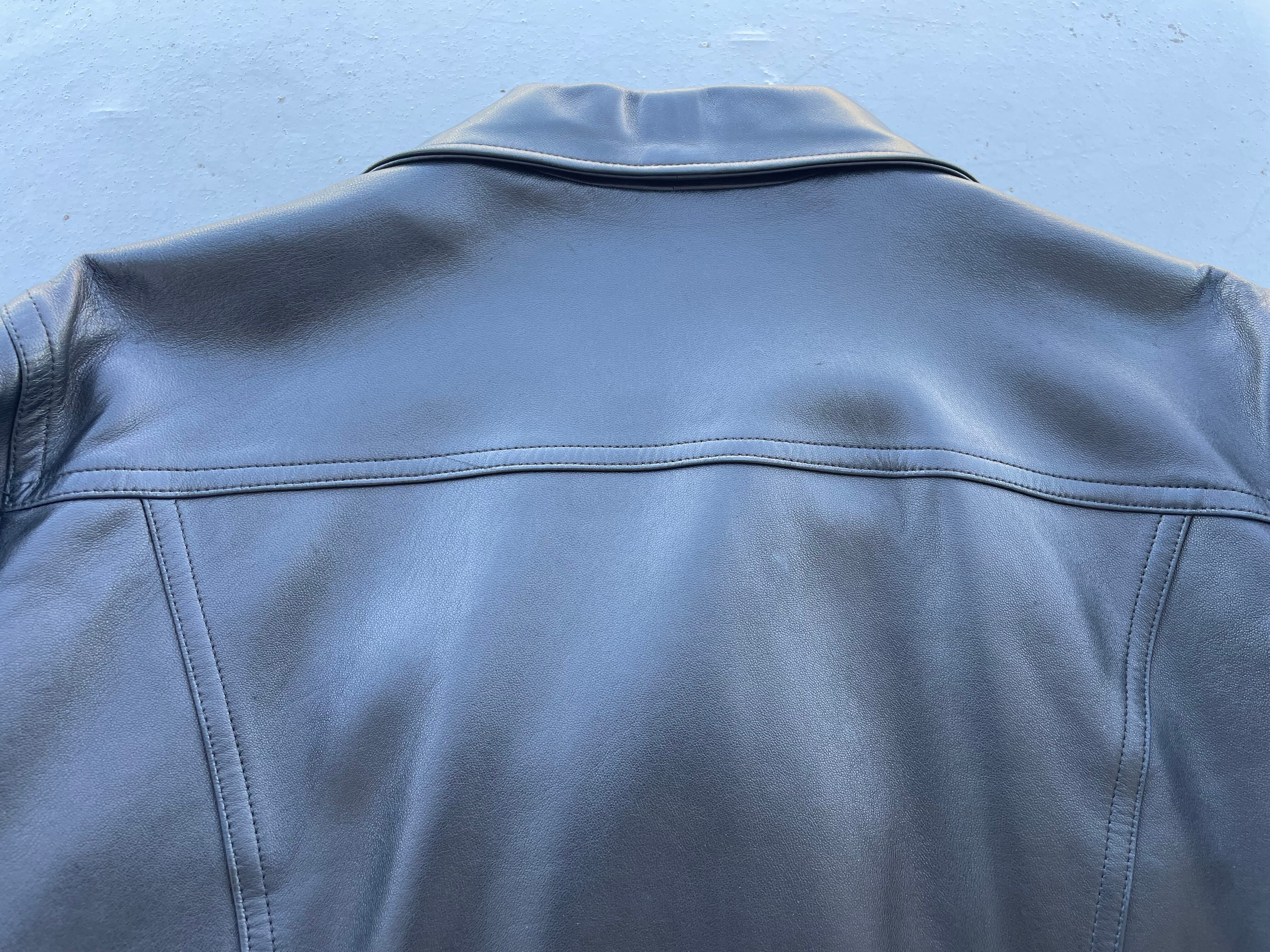 Agnes.b Special Leather Tracker Jacket Black‼︎ France Made!! 90s