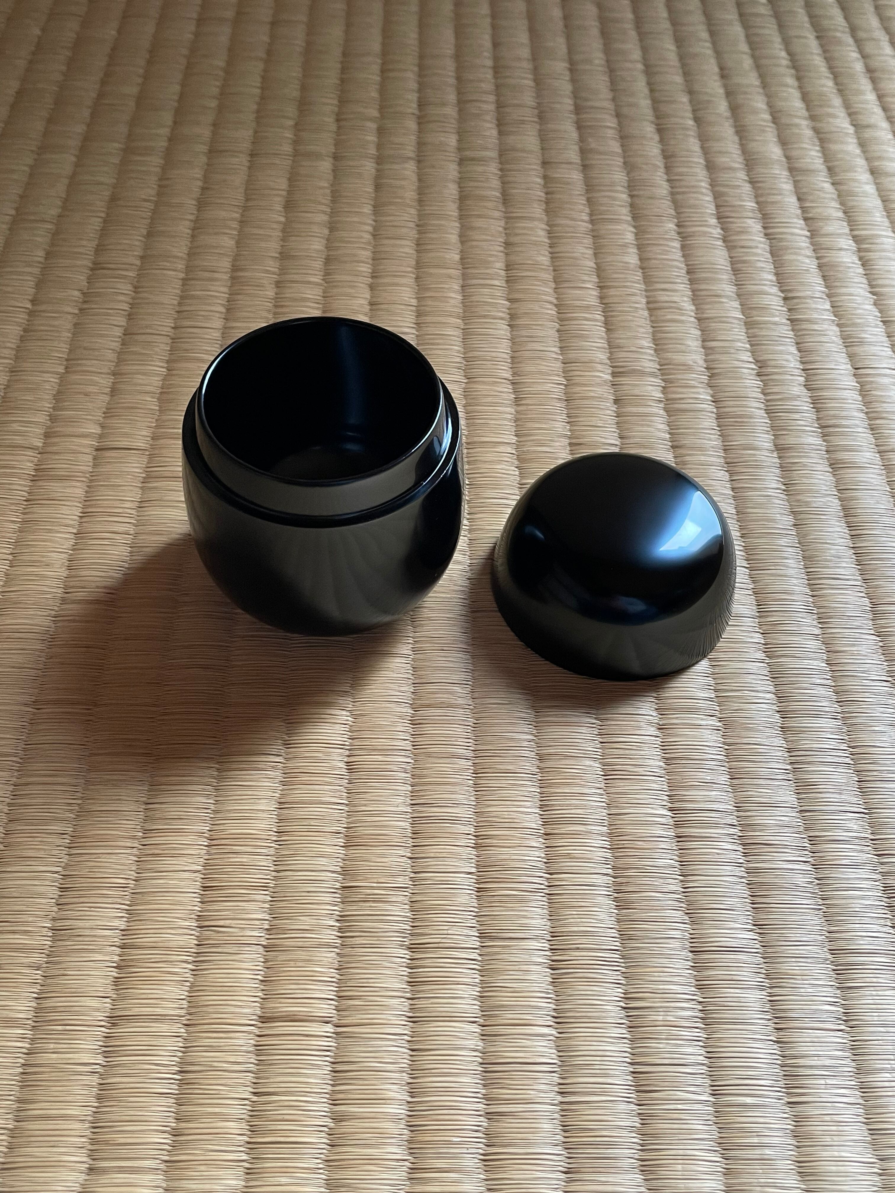 尻張棗 真塗（茶平一斎作 茶道具 薄茶器 棗 輪島塗 蒔絵 コレクター 