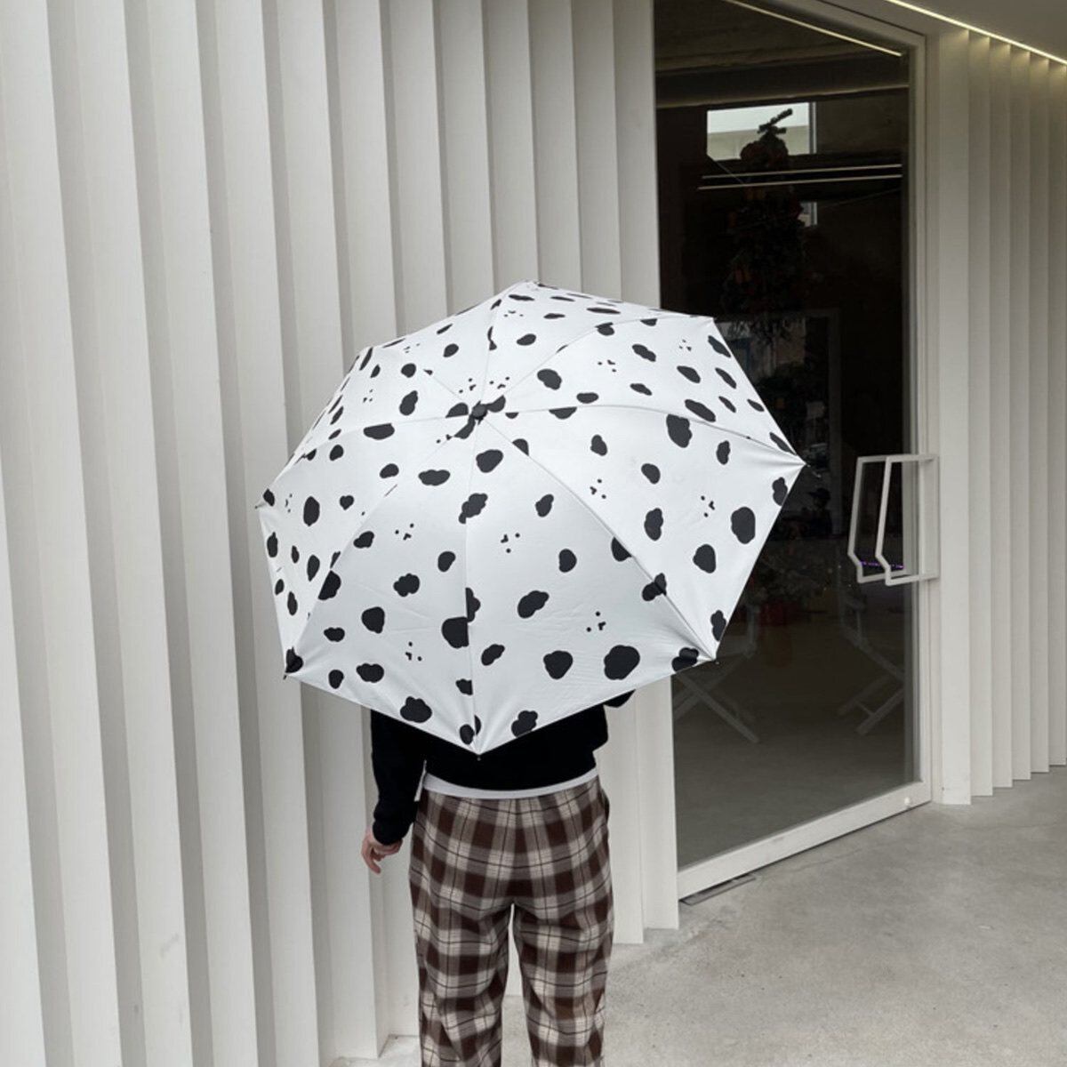 傘 折り畳み傘 雨傘 日傘 韓国 晴雨兼用 雨天兼用 おしゃれ かわいい 模様 シンプル 女性 レディース 通勤 通学 モノクロクラウド柄傘 セレクトショップオンリーユー
