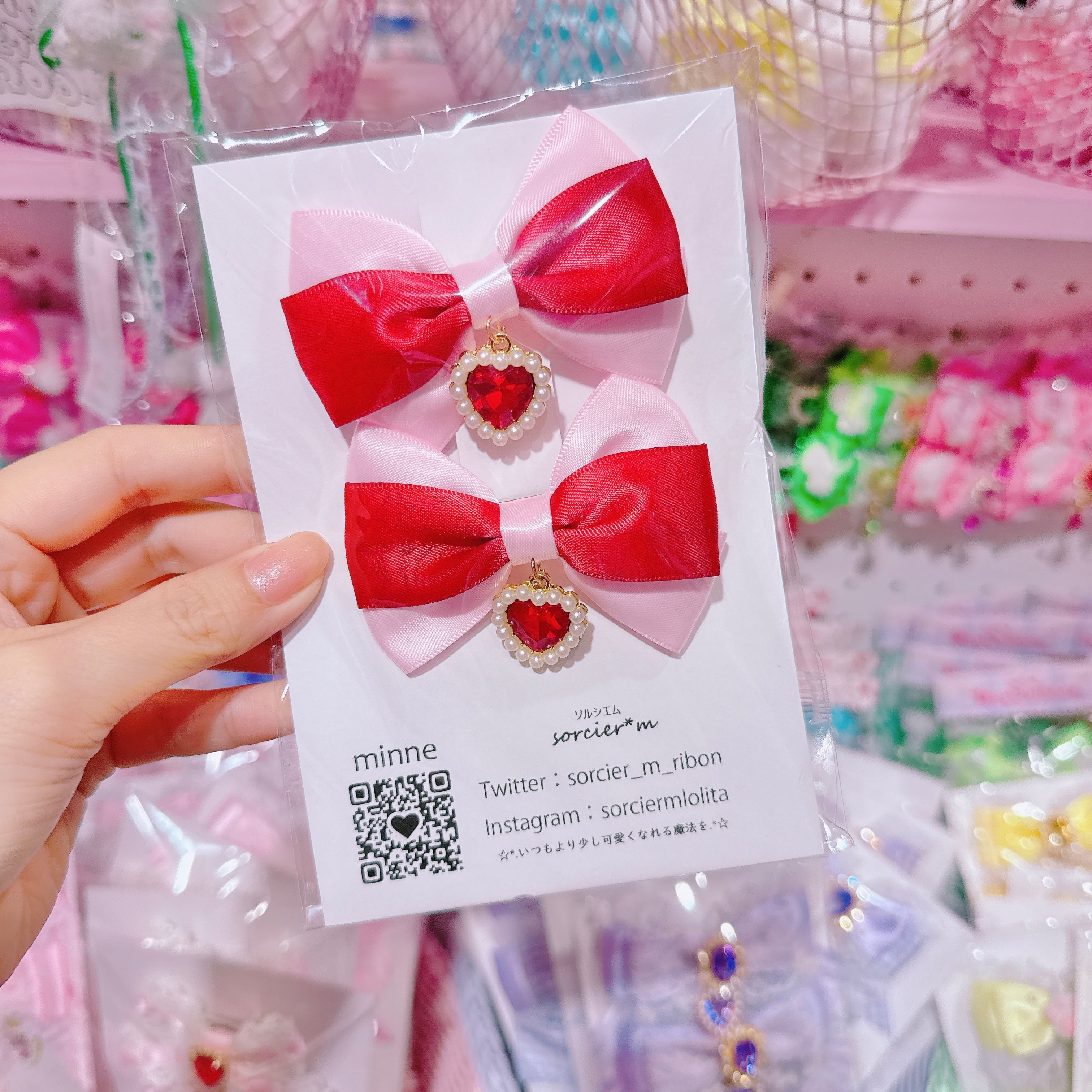 【E10】6-25ツインヘアクリップ