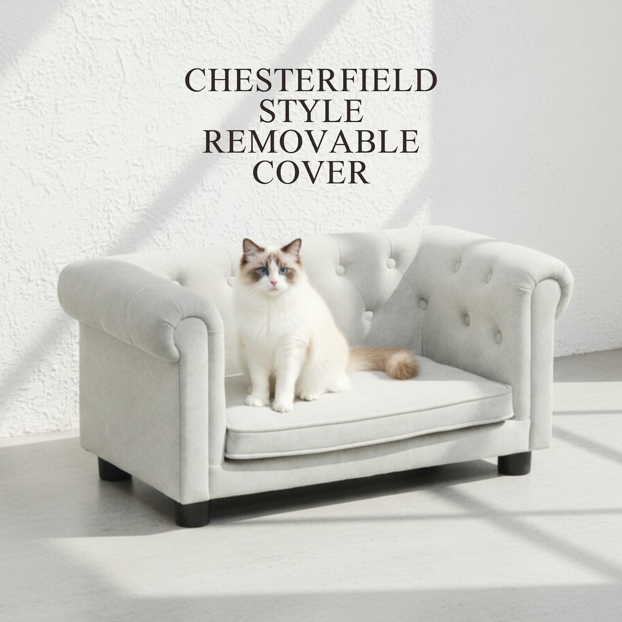 Chesterfield style removable cover
