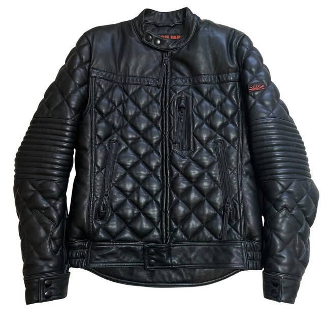 雰囲気抜群/ビッグサイズ44】 美品 USA製 VANSON ENF 本革 エン 