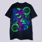 和彫×サイバー 青龍｜Tシャツ-黒