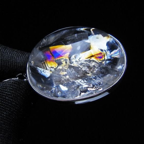 アイリスクォーツ 水晶 ペンダント 虹入り おまかせ便 一点物 112