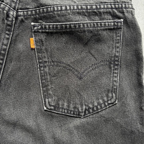 【W32 L30】90s USA製 levi's ブラック 550 詳細写真18