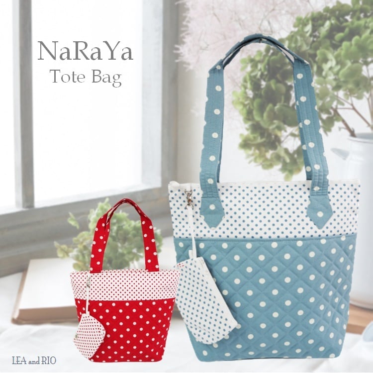 NaRaYa ナラヤ トートバッグ NA64 NA65 りぼん レッスンバッグ 子供用