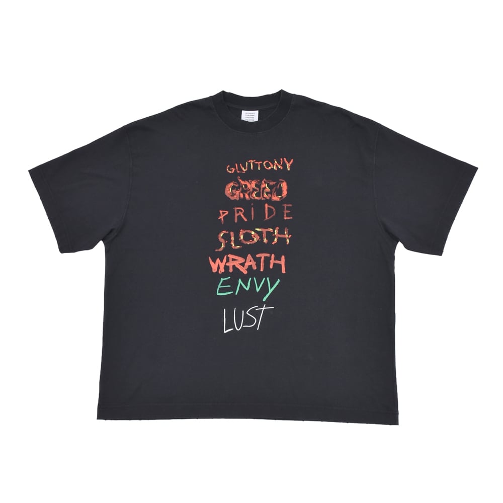 VETEMENTS】7 SINS T-SHIRT | AYIN