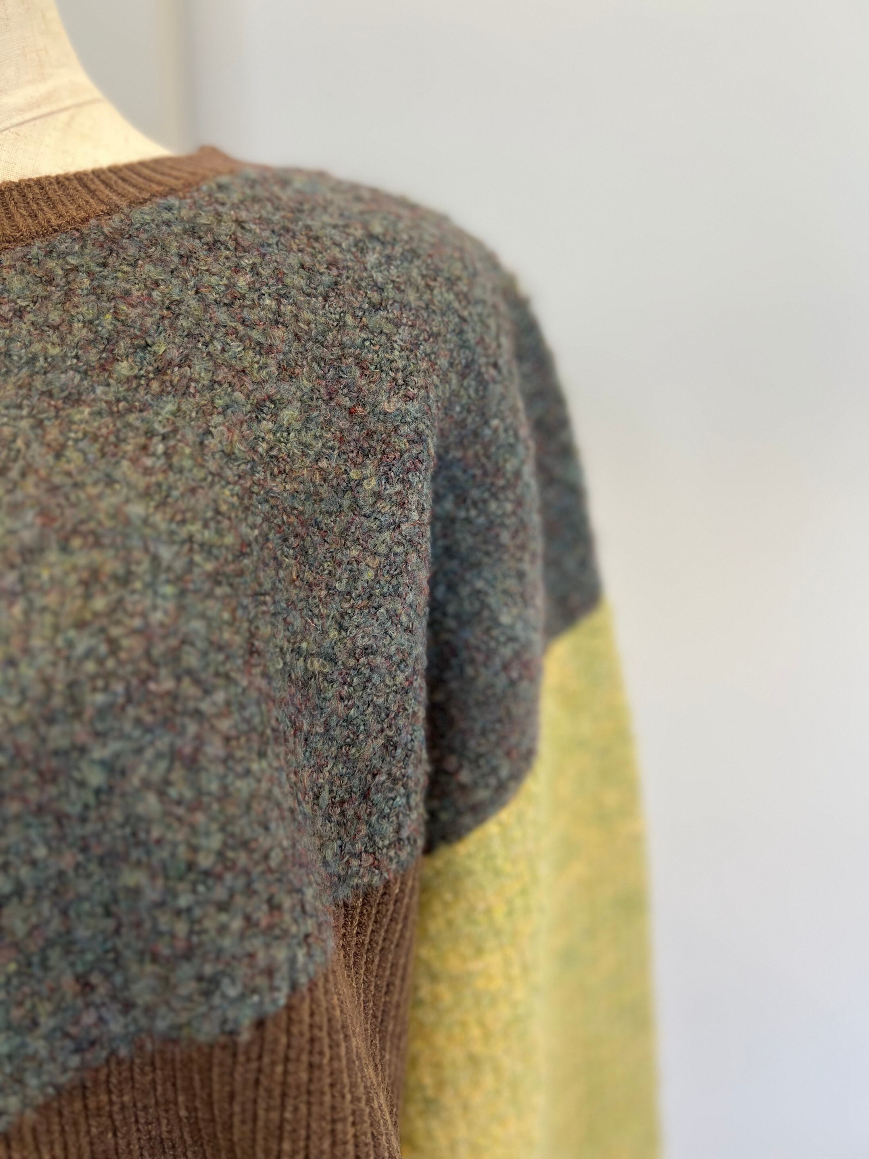 【SELECT】カラーブラックショート丈ニット　29-0451