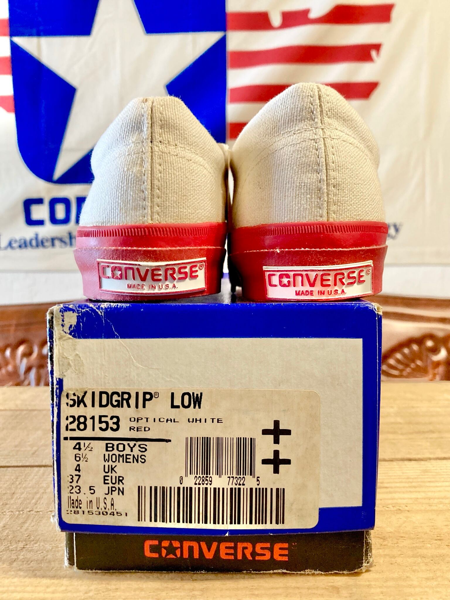 converse(コンバース) SKIDGRIP (スキッド グリップ)白/赤 converse(コンバース) SKIDGRIP (スキッド グリップ)白/赤