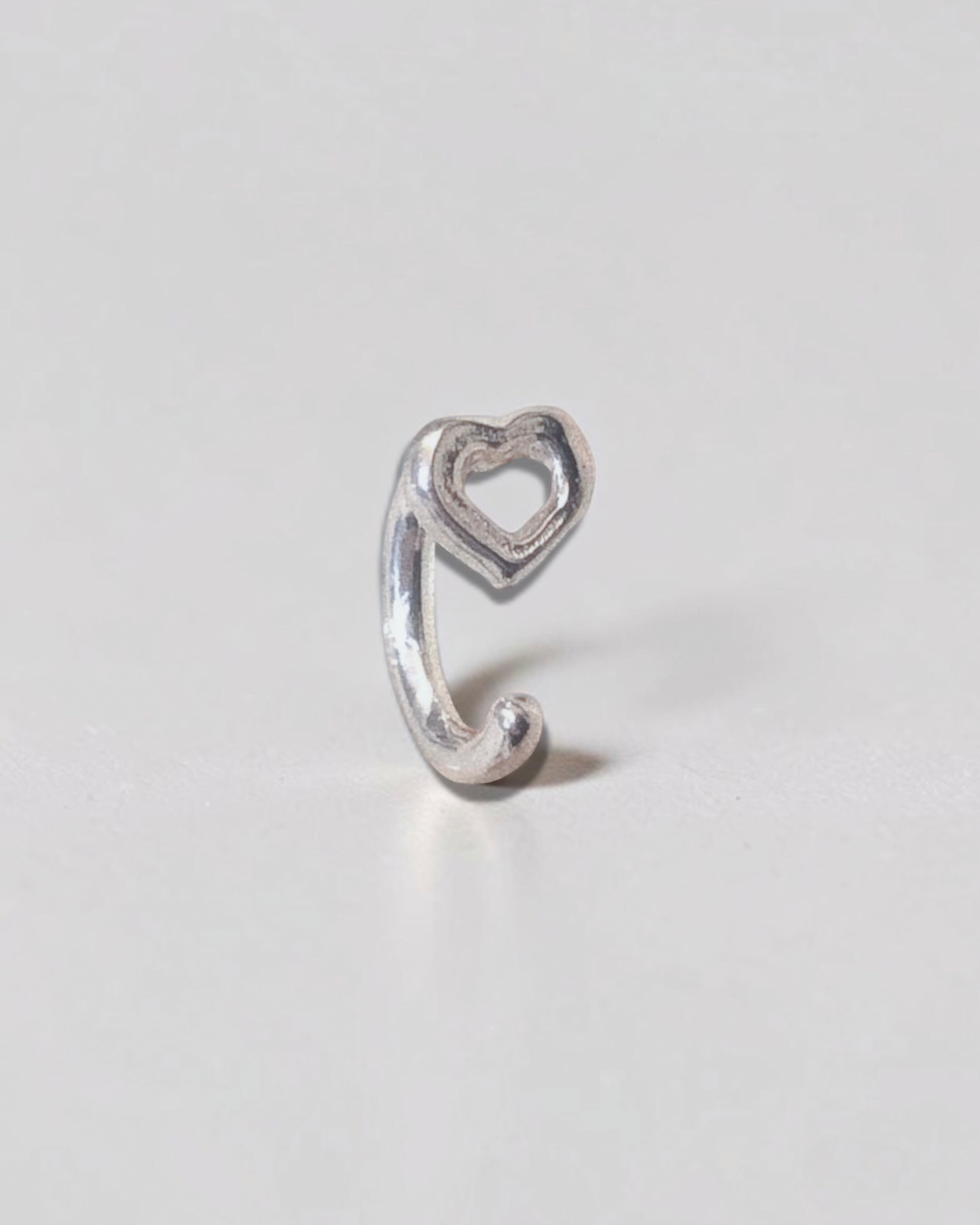 bone HEART body hook SILVER925 #LJ18051P/18G #LJ18050P/16G #LJ19006P/14G
