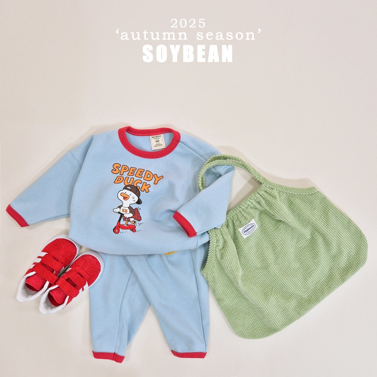 «Sold out»«soybean» アヒルセットアップ 3colors