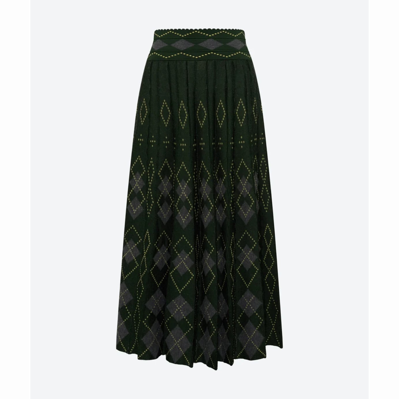 molli FAMOUS2 MIDI SKIRT KHAKI MULTI
