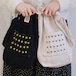 2色/小花刺繍の巾着バッグ ・11963