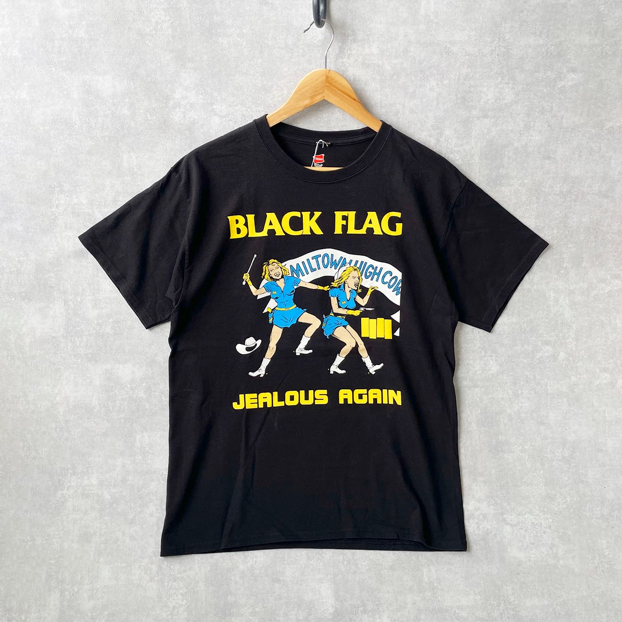 BLACK FLAG Tシャツ ビンテージ バンドT ネイビーキャバレロ