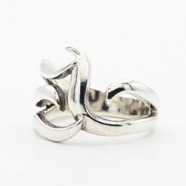 Fancy Abstract Design Open Work Style Ring #15.0 / Denmark