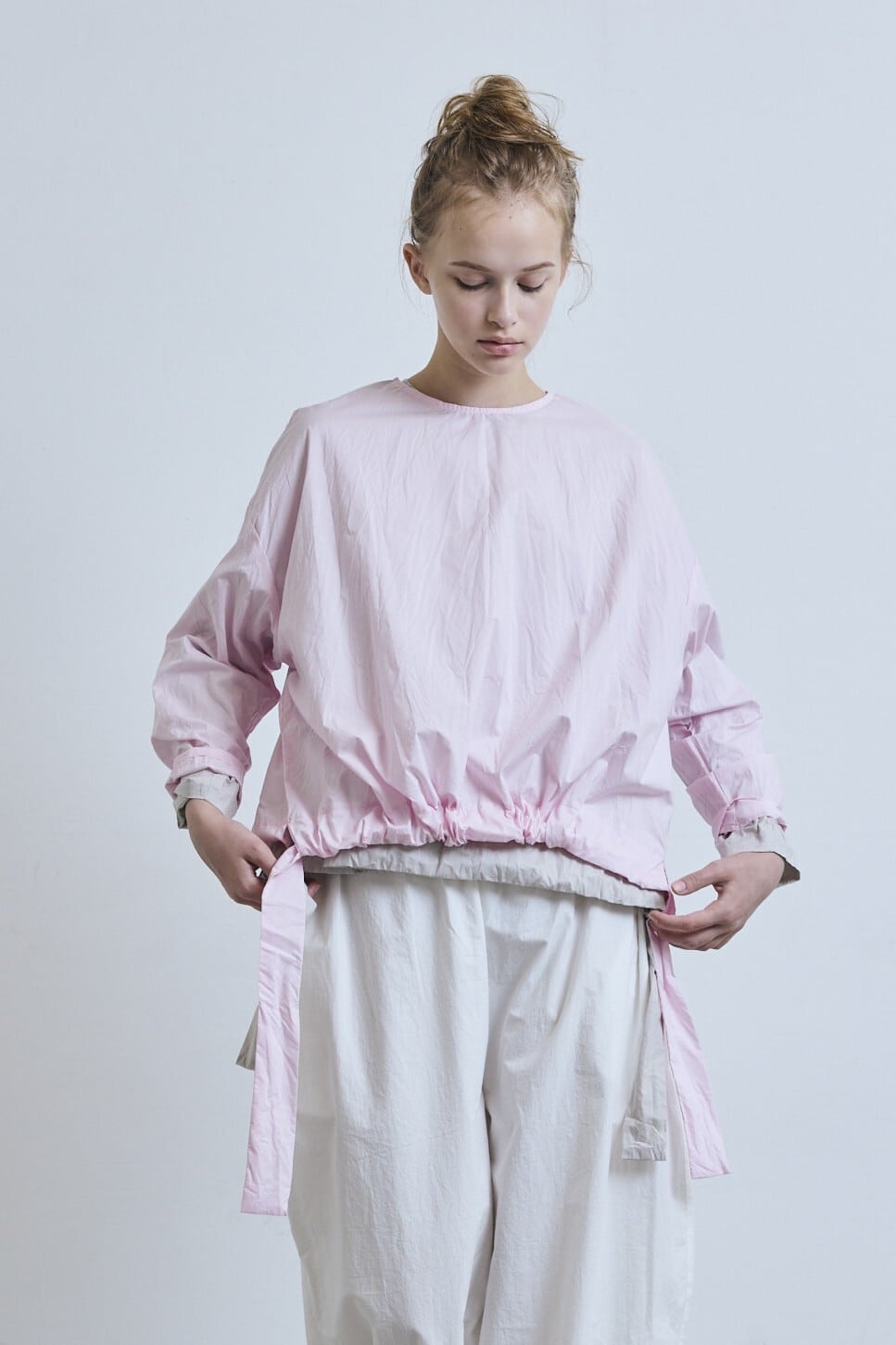 g_665 TYPEWRITER HEM RIBBON PULLOVER | gram