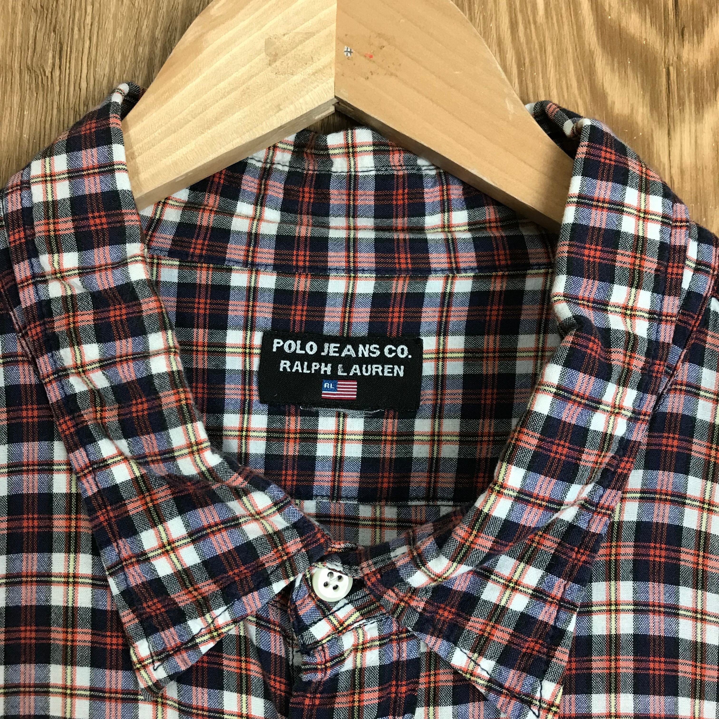 ☆90s POLO JEANS CO. RALPH LAUREN S/S SHIRTS ポロジーンズ ラルフ
