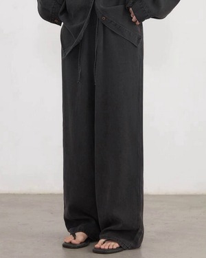 シャツワイドレッグパンツスーツ A0217