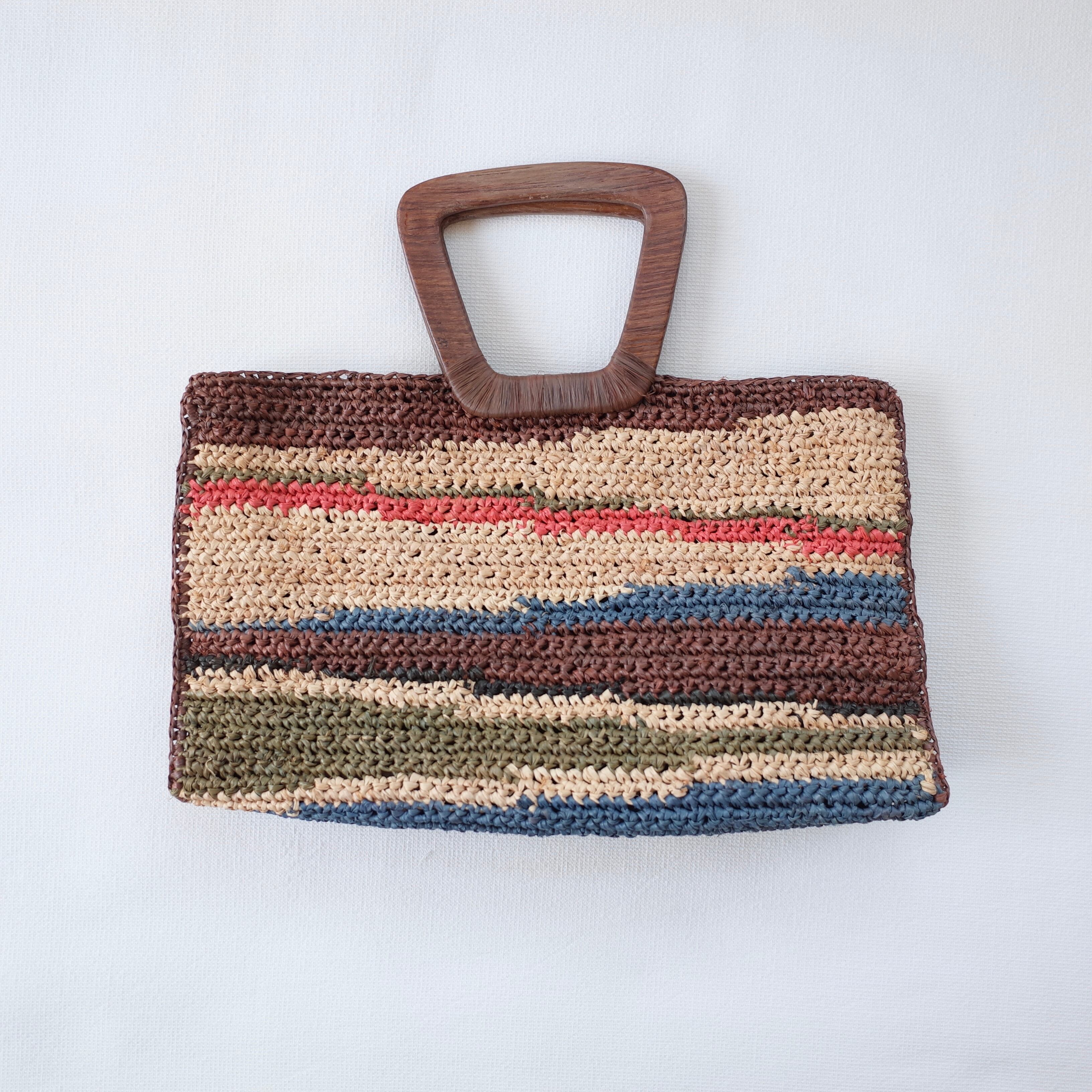 Raffia hand bag