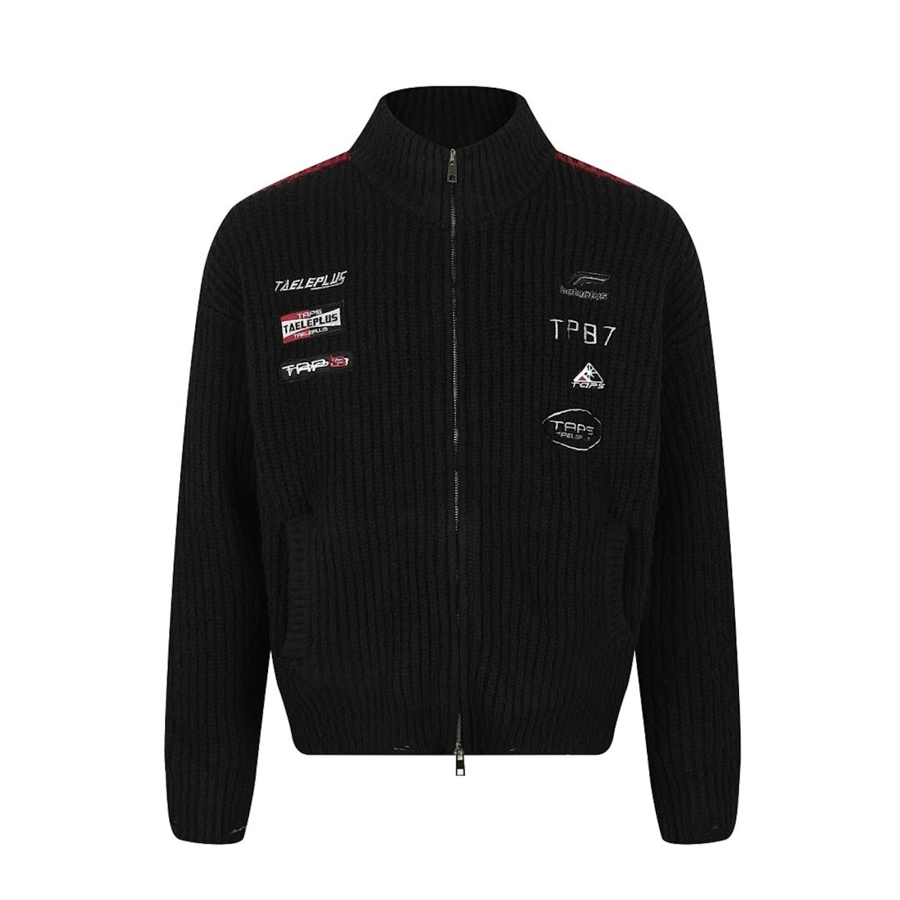 VINTAGE ストリート ジップアップニット T2255