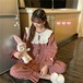 ✞ レースサイドラウンドネックハイウェストスタンダードチェック柄 ロング レトロ スウィート ✞ゴスロリ SM ミリ 甘ロリ クラロリ 和ロリ エレガント 黒ロリ 姫ロリ 華ロリ BB-BB46765717067