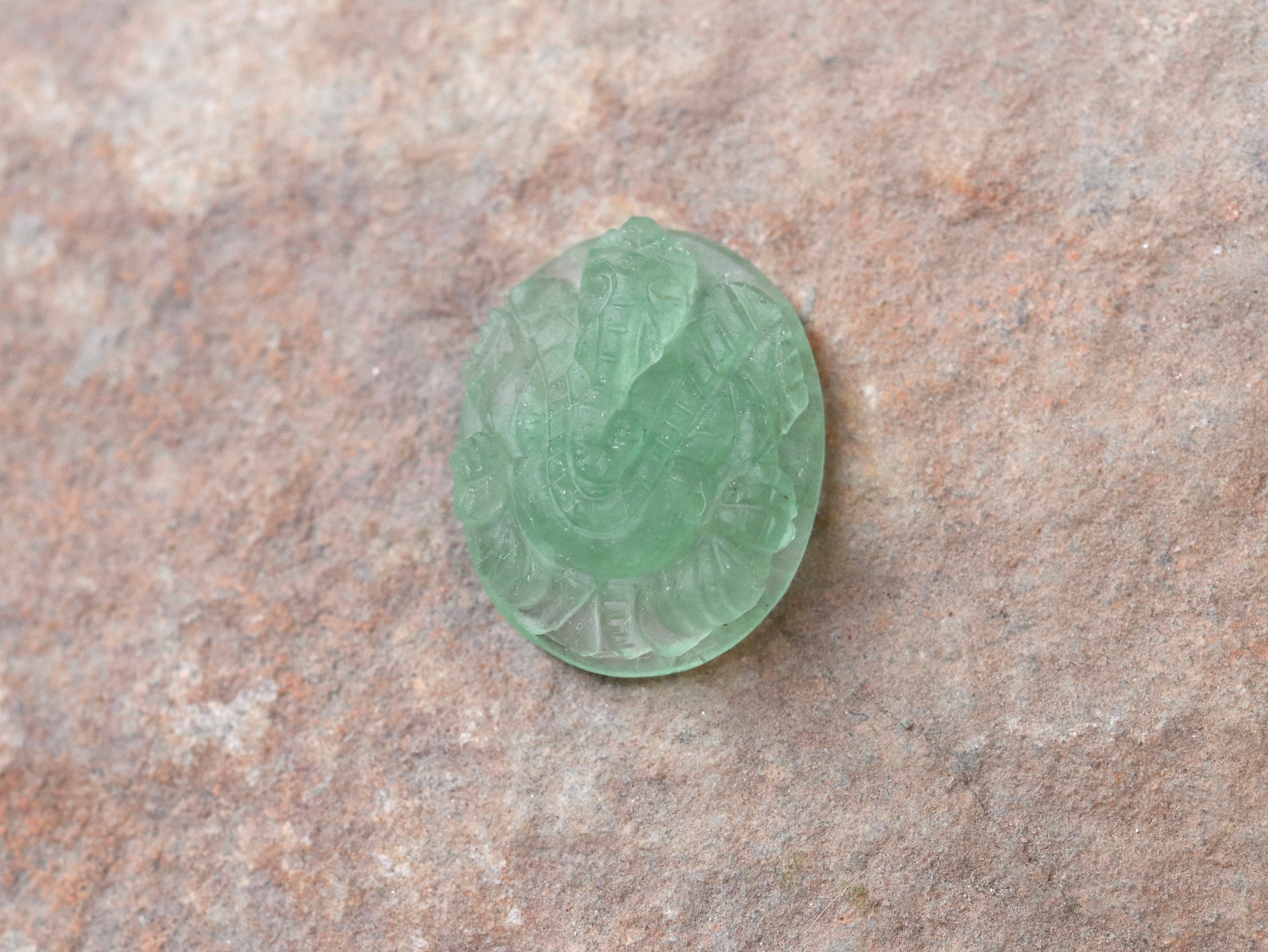 1グリーンストロベリークオーツ ガネーシャ