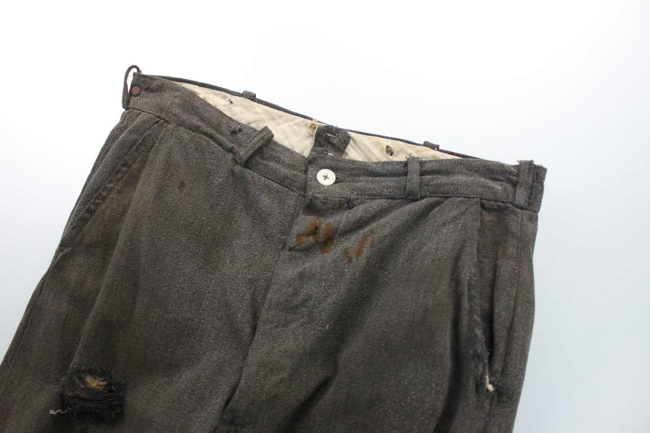 1950's vintage black whip cord work pants 【OTTK-5119】 | cv